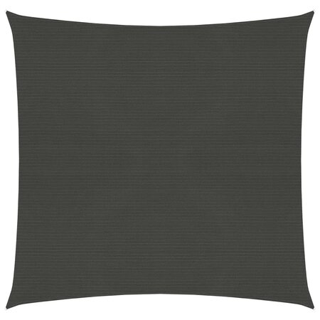 vidaXL Voile d'ombrage 160 g/m² Anthracite 7x7 m PEHD