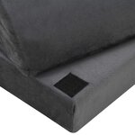 vidaXL Coussin de repose-pieds Uni Gris 44 x 29 x 17 cm
