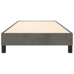 vidaXL Cadre de lit sans matelas gris foncé 90x190 cm velours