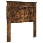 vidaXL Lit de Rangement Chêne fumé 100 x 200 cm Bois d'ingénierie