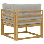 vidaXL Canapé d'angle extérieur Polyester Blanc