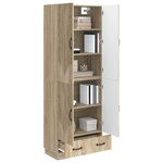 vidaXL Ensemble de Meubles 2 Pièces Chêne Sonoma Bois d'ingénierie