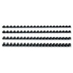 Lot de 100 CombBind Peignes de reliure noir 10 mm GBC