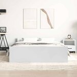 vidaXL Cadre de lit sans matelas blanc 120x190 cm