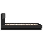 vidaXL Cadre de lit sans matelas noir 120x200 cm