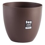 PLASTIKEN Pot de fleurs bol Tes - 22 cm - Bronze
