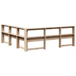 vidaXL Tête de lit de bibliothèque en forme de L bois massif de pin