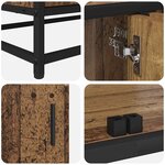 vidaXL Unites TV 2 Pièces Bois Ancien 240 x 35 x 41 cm Bois d'ingénierie