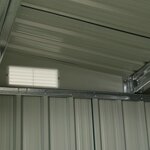 vidaXL Abri de jardin avec portes Vert 386x205x178 cm Acier
