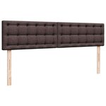 VidaXL Cadre de lit ottoman avec matelas marron foncé 180x200 cm tissu