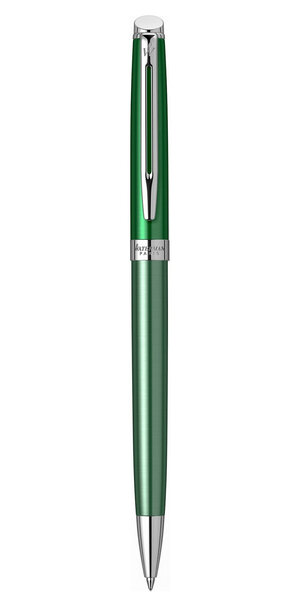 Waterman hemisphere stylo bille  château vert  recharge bleue pointe moyenne  coffret cadeau