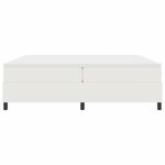 vidaXL Lit à ressorts Crème et Blanc 203 x 200 x 60 cm