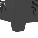 vidaXL Braise Noir 60 x 60 x 40 cm Acier