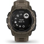 Garmin Instinct Tactical Edition - Montre GPS robuste avec fonctions tactiques - Coyote
