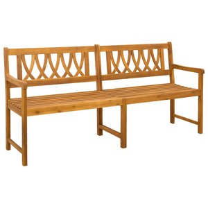 vidaXL Banc extérieur Naturel 180 x 55 5 x 90 cm Bois d'Acacia Massif