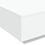 vidaXL Table basse blanc 80x80x31 cm bois d'ingénierie
