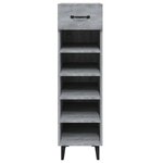vidaXL Meuble à chaussures Sonoma gris 30x35x105 cm Bois d'ingénierie