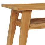 vidaXL Meuble TV 120x35x45 cm Bois de teck massif