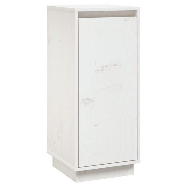vidaXL Buffet Blanc 31 5x34x75 cm Bois massif de pin