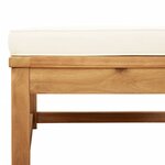 vidaXL Salon de jardin 4 Pièces avec coussins Bois d'acacia solide