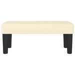 vidaXL Banc Crème 70x30x30 cm Similicuir