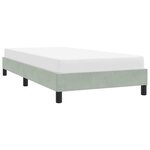 vidaXL Cadre de lit sans matelas gris clair 80x210 cm velours