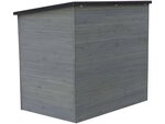 Coffre de jardin en bois "Caja" - 137 x 91 x 121 cm - Anthracite