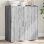 vidaXL Buffet sonoma gris 79x38x80 cm bois d'ingénierie