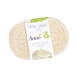 Porte-savon en éponge végétale Luffa