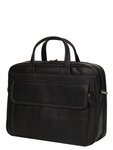 Sacoche ordinateur Premium en cuir - 13 pouces - KATANA - L40.0 x H30.0 x P13.0 cm - 31023-Chocolat