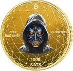 Pièce de monnaie en Argent 1000 Satoshi g 21 Millésime 2026 Bitcoin Nations CZECH REPUBLIC