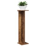 vidaXL Support de Plante Bois ancien 25 x 25 5 x 100 5 cm