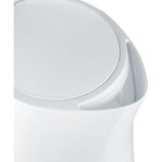 SEVERIN WK3494 Bouilloire pratique 1,5 L, ébullition rapide, Arrêt automatique, Ouverture XXL, Range câble, Socle 360°, Blanc