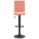 vidaXL Tabourets de bar lot de 2 rose velours