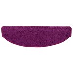 vidaXL Tapis d'escalier auto-adhésifs 15 Pièces Violet 80 x 24 5 x 3 5 cm