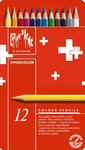 Crayons de couleur Swisscolor  étui métal de 12 CARAN D'ACHE