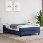 vidaXL Cadre de lit sans matelas bleu 120x200 cm tissu