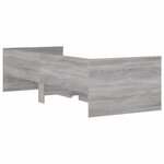 vidaXL Cadre de lit avec tiroirs sans matelas sonoma gris 90x200 cm