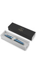 Parker im premium stylo plume  bleu gris  plume moyenne  encre bleue  coffret cadeau