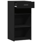 vidaXL Buffet noir 45x42 5x93 cm bois d'ingénierie