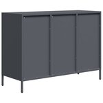 vidaXL Buffet anthracite 101 5x39x73 5 cm acier laminé à froid