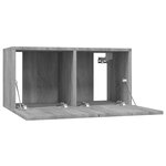 vidaXL Meubles TV muraux 4Pièces Sonoma gris 60x30x30cm Bois d'ingénierie