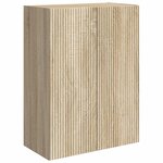 vidaXL Ensemble de meuble TV mural Montage mural 6 Pièces Chêne Sonoma