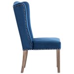 vidaXL Chaise de salle à manger Bleu Velours