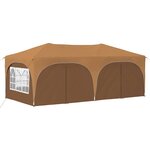 vidaXL Tente de fête pop-up 575 x 288 x 245 cm Beige Tissu Oxford
