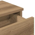 vidaXL Étagère murale avec tiroirs chêne artisanal bois d'ingénierie