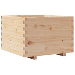 vidaXL Jardinière 70x70x49 5 cm bois de pin massif