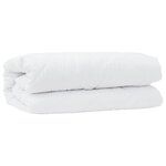 vidaXL Duvet avec Oreiller 2 Pièces Blanc 155 x 220 cm Microfibre