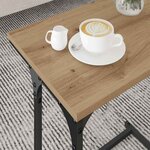 vidaXL Table basse gigogne 3 Pièces chêne artisanal 50.5 x 35 x 53 cm
