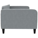 vidaXL Lit de repos gris clair 90x200 cm Tissu